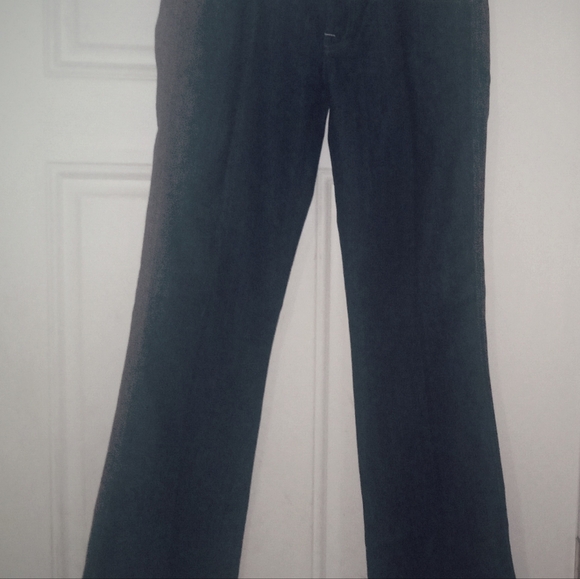 New HTF: 7 Mankind Swirl Embroidered CRYSTAL A Pocket Bootcut Jeans 30 x 34 Dark - Picture 12 of 16